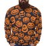 Men's Loose Crew Neck Halloween Pumpkin Sweatshirt