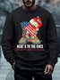 Men Here’s To The Ones Didn’t make It Christmas Back Home Casual Regular Fit Sweatshirt