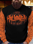 Men's Spider Web Halloween Crew Neck Sweatshirt