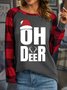 Lilicloth X Jessanjony Oh Deer Women's Christmas Long Sleeve T-Shirt