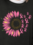 Pink Sunflower Women's Pink Day Breast Cancer Awareness Day Sweatshirts