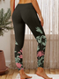 Lilicloth x Iqs Floral Painting Women's Tummy Control Leggings
