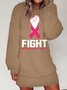 Lilicloth X Abu Fight With Breast Cancer Pink Day Women's Sweatshirt Dresses