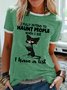 I Fully Intend To Haunt People When I Die I Have A List With Cat Read A Book Women's T-Shirt