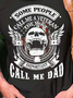 Men Veteran Most Important Call Me Dad Crew Neck Fit Casual T-Shirt