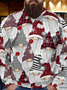 Men's Christmas Hat Full Print Crew Neck Loose Sweatshirt