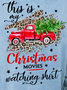 Women Funny This Is My Christmas Movies Watching Shirt  Simple Sweatshirts