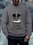 Men Loyal To The Crown Queen Elizabeth Cotton-Blend Sweatshirt