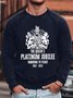Men's Rip The Queen'S Platinum Jubilee Honoring 70 Years Loose Casual Crew Neck Sweatshirt