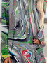 Lilicloth X Kat8lyst Abstract Painting Women's Crew Neck Dresses