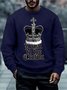 Men Loyal To The Crown Queen Elizabeth Cotton-Blend Sweatshirt