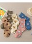 5 Pack Cute Dog Gift Set Over The Calf Socks