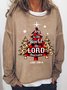 Women Joy to the world the Lord has come Christmas Christian Casual Sweatshirts