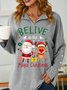 Lilicloth X Jessanjony Believe In The Magic Christmas Women's Shawl Collar Sweatshirts