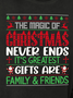 Lilicloth X Abu The Magic Of Christmas Never Ends It's Greatest Gifts Are Family And Friends Women's Sweatshirts