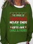 Lilicloth X Abu The Magic Of Christmas Never Ends It's Greatest Gifts Are Family And Friends Women's Sweatshirts
