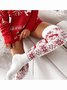 Christmas Over The Knee Socks