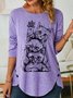 Lilicloth X Nasir Three Cat Women's Long Sleeve T-Shirt