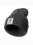 Nothing Happier Than Having Dog Animal Text Letter Beanie Hat