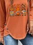 Halloween Loose Casual Buttoned T-Shirt