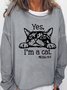 Lilicloth X Yuna Yes I'm A Cat Meow 24/7 Women's Sweatshirts