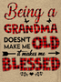 Women Being A Grandma Doesn’t Make Me Old Perfect Gift For Grandma Plaid Long sleeve Tops