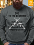 Lilicloth X Kat8lyst Due To The Economy Dirty Deeds Will No Longer Be Done Dirt Cheap Inquire Within Men's Fleece Sweatshirt