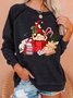 Women's Christmas Gnome Loose Casual Sweatshirts