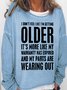 Womens Funny Letter Casual Sweatshirts
