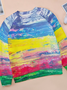 Lilicloth X Kat8lyst Absract Colored Lines Women's Sweatshirts