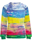 Lilicloth X Kat8lyst Absract Colored Lines Women's Sweatshirts