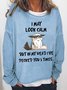 Funny cat I May Look Calm Simple Sweatshirts