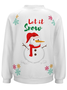 Lilicloth X Marrium Let It Snow Christmas Snowman Women's Sweatshirts
