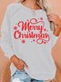 Womens Merry Christmas Casual Sweatshirts