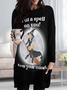 Lilicloth X Kat8lyst I Put A Spell On You Now Your Mine Halloween Witch Women's Casual T-shirt Dresses