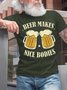 Lilicloth X Hynek Rajtr Beer Makes Nice Bodies Men's T-Shirt