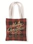 Merry Christmas And Happy New Year Christmas Graphic Shopping Totes
