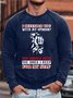 Men I Offended You With My Opinion Cotton-Blend Loose Sweatshirt