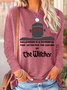 Lilicloth X Roxy Halloween Is A Powerful Time Listen For The Caking Of The Witches Women's Long Sleeve T-Shirt