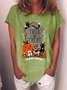 Lilicloth X Y Trick Or Treat With Cat And Pumpkin Halloween Women's T-Shirt