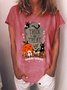 Lilicloth X Y Trick Or Treat With Cat And Pumpkin Halloween Women's T-Shirt