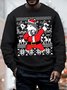 Men's Funny Christmas Ugly Husky Loose Casual Sweatshirt
