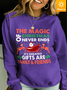 Lilicloth X Jessanjony The Magic Of Christmas Never Ends It's Greatest Gifts Are Family And Friends Women's Fleece Sweatshirt