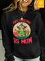 Lilicloth X Jessanjony First Christmas As Mom Women's Fleece Sweatshirt