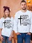Unisex Funny Text Letters  I Am Not Perfect Jesus Thinks I Am To Die For UV Color Changing Sweatshirt