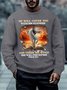 Men He Will Cover You With His Feathers You Will Find Refuge Crew Neck Casual Sweatshirt