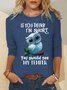 If You Think I'm Short You Should See My Temper Owl Women's Long Sleeve T-Shirt