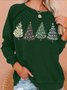 Womens Christmas Tree Casual Sweatshirt