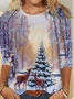 Womens Christmas Casual Top