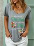 Women All I Need Is This Plant And That Other Plant Regular Fit Cotton-Blend T-Shirt